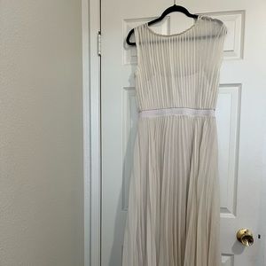 Long white modern dress size S